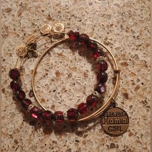 Alex & Ani gold charm bracelets